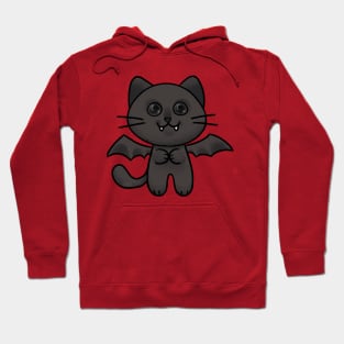 Vampire Bat Black Cat Hoodie